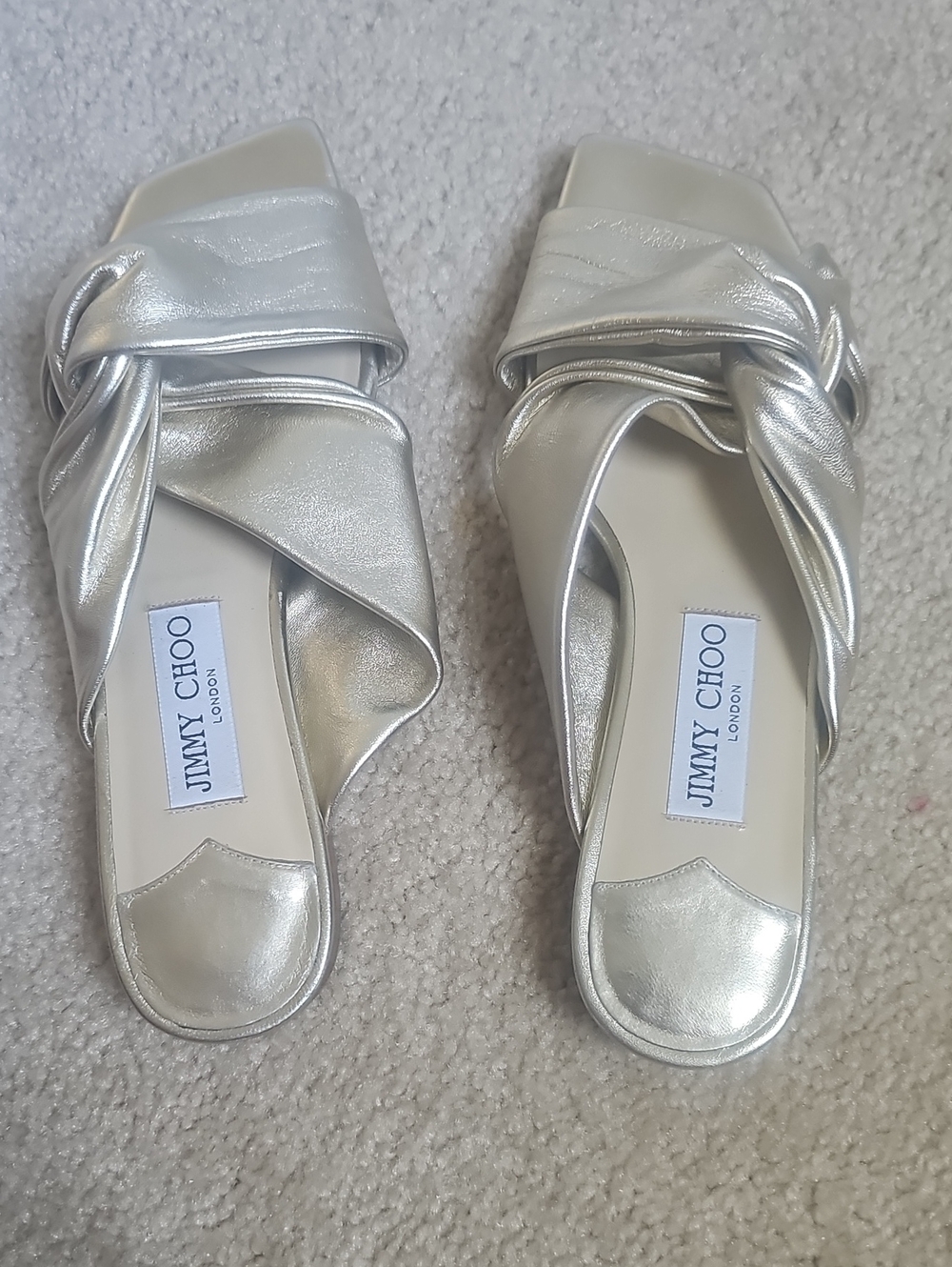 Jimmy Choo Gold Flats